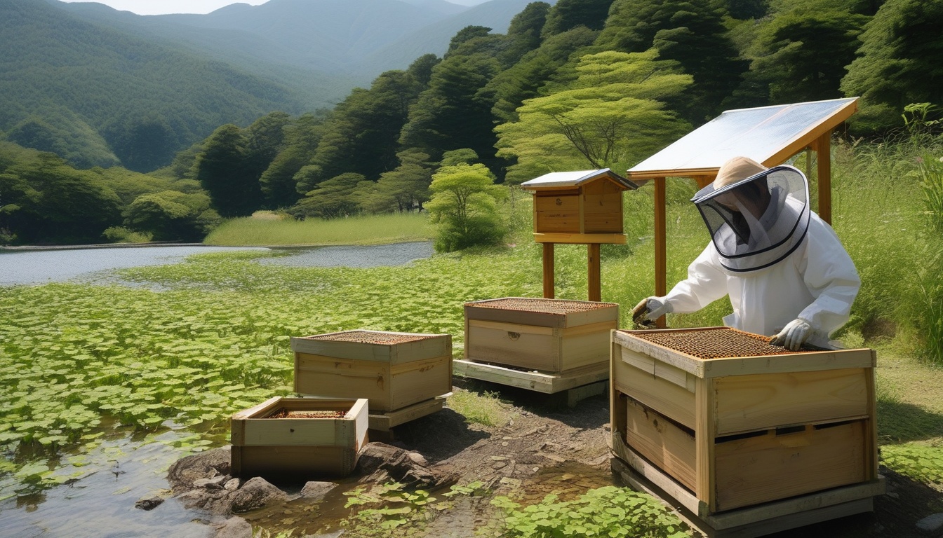 猛暑で揺らぐ山梨の養蜂、ミツバチを守る暑さ対策と事業継続の条件、国産はちみつ市場の未来のイメージ