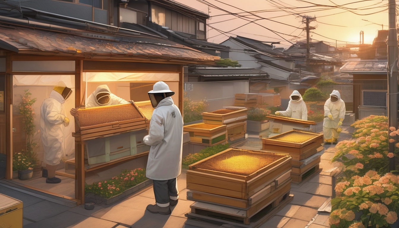 金沢・片町の屋上養蜂が示す都市農業の可能性と地域ビジネスの新展開のイメージ